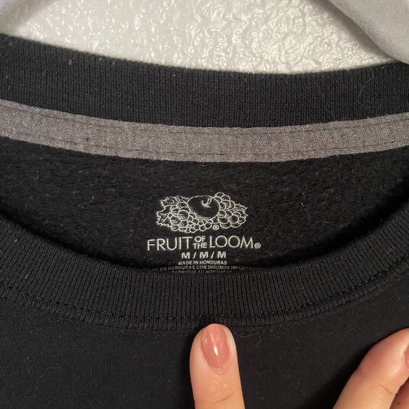 Fruit of the Loom - Black Crew Neck - Picture 3 of 3